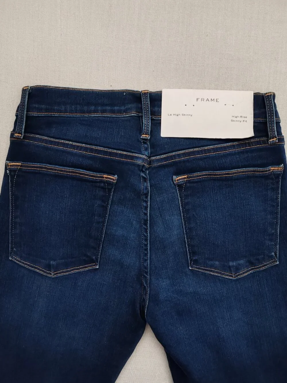FRAME Le High Skinny Jeans in Columbia Road Wash - Size 27 - Premium Stretch - Picture 11 of 16
